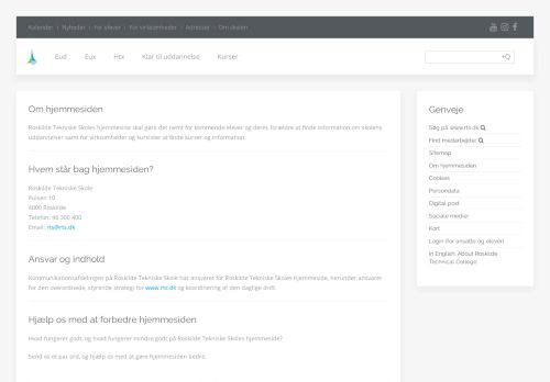 
                            6. Om hjemmesiden - Roskilde Tekniske Skole
