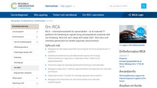 
                            3. Om INCA - Regionala cancercentrum i samverkan