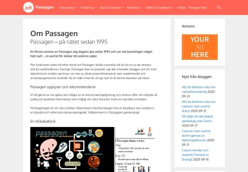 
                            12. Om Passagen | Passagen