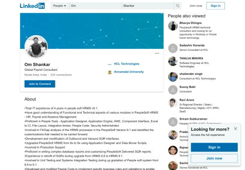 
                            9. Om Shankar - Consultant - HCL Technologies | LinkedIn