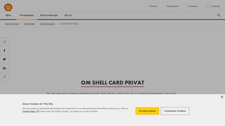 
                            7. Om Shell Card | Shell Danmark