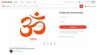 
                            12. Om symbol omkara in Devanagari and Hindi style - Shutterstock