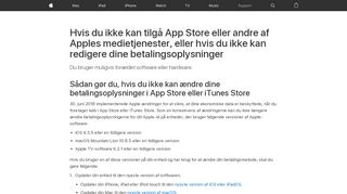 
                            8. Om tilgængelighed af App Store og iTunes Store - Apple-support