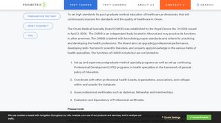 
                            11. Oman Medical Specialty Board - Prometric