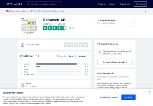 
                            6. Omdömen om Danaweb AB | Läs kundernas omdömen om www ...