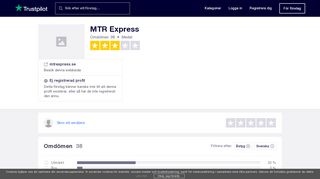 
                            10. Omdömen om MTR Express | Läs kundernas omdömen om ... - Trustpilot