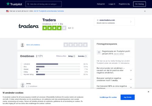 
                            11. Omdömen om Tradera | Läs kundernas omdömen om www.tradera.com