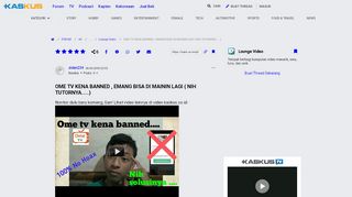 
                            5. OME TV KENA BANNED , EMANG BISA DI MAININ LAGI ( NIH TUTORNYA ...