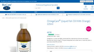 
                            6. OmegaCare (Liquid Fish Oil with Orange) 225ml | BioCare