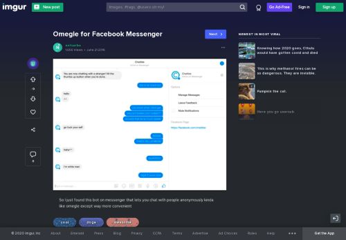 
                            7. Omegle for Facebook Messenger - Imgur