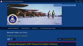 
                            8. omeka-xml - Civil Air Patrol National History Program