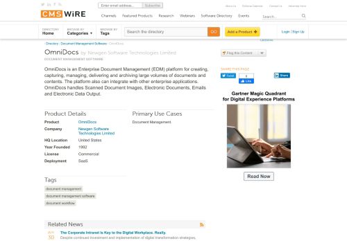 
                            8. OmniDocs - CMSWire
