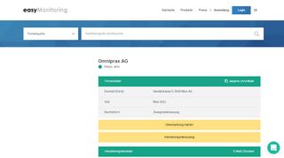 
                            5. Omniprax AG, Muri AG - Kontakt - Easymonitoring