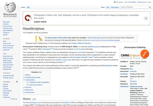 
                            5. OmniScriptum - Wikipedia