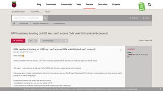 
                            9. OMV rapsberry booting on USB key : can't access OMV web GUI (and ...