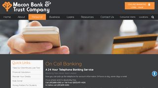 
                            3. On Call Banking | Macon Bank & Trust Company