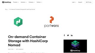 
                            5. On-demand Container Storage with HashiCorp Nomad