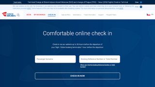 
                            8. On-line check-in | Czech Airlines - České aerolinie