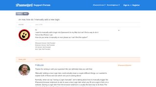 
                            3. on mac how do I manually add a new login — 1Password Forum