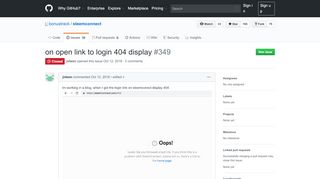 
                            8. on open link to login 404 display · Issue #349 · steemscript ... - GitHub