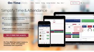 
                            4. On-Time Web: Employee Web Timesheet & Leave Tracking Software