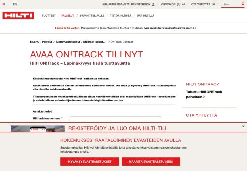 
                            3. ON Track- Contract - Hilti Suomi