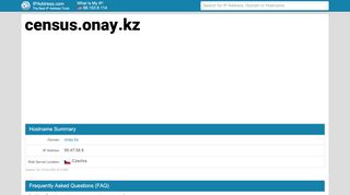 
                            7. Onay Census | IPAddress.com: census.onay.kz