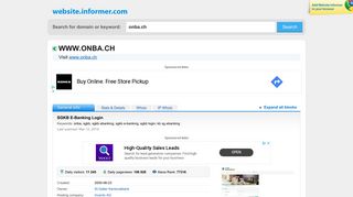 
                            9. onba.ch at WI. SGKB E-Banking Login - Website Informer