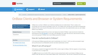 
                            6. OnBase Clients and Browser or System Requirements : TechWeb ...