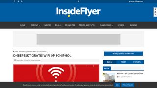 
                            7. Onbeperkt gratis WiFi op Schiphol - InsideFlyer NL