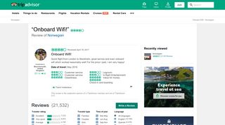 
                            12. Onboard Wifi! - Review of Norwegian - TripAdvisor