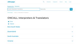 
                            11. ONCALL Interpreters & Translators - White Pages®