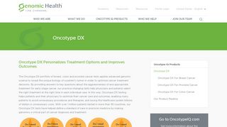 
                            10. Oncotype DX - Genomic Health, Inc.
