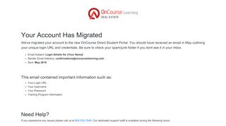 
                            13. ONCOURSE LEARNING - CompuTaught - Student Login