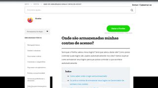 
                            10. Onde são armazenados os meus logins? | Ajuda do Firefox