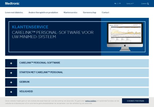 
                            10. Ondersteuning voor CareLink™ Personal-software voor uw MiniMed ...