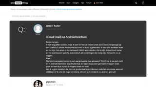 
                            8. Onderwerp: iCloud (mail) op Android telefoon » One More Thing