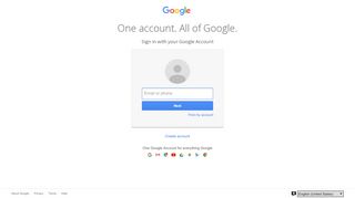 
                            1. One account. All of Google. - Sign in - Google Accounts
