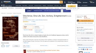 
                            12. One Arrow, One Life: Zen, Archery, Enlightenment - Kindle edition by ...