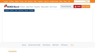 
                            10. One Assist - ICICI Bank Debit Card
