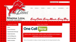 
                            10. One Call Now - Minerva Local Schools