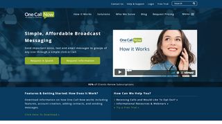 
                            2. One Call Now - Voice Text and Email Message Systems