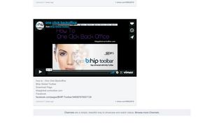 
                            13. one click backoffice in How To - Click to see all Video on ...