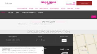 
                            12. ONE Club Log In | Circus Circus Reno