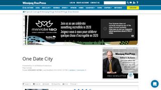 
                            11. One Date City - Winnipeg Free Press