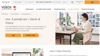 
                            3. one è il portale per i clienti di Viseca | Viseca Card Services