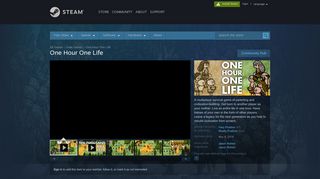 
                            4. One Hour One Life on Steam