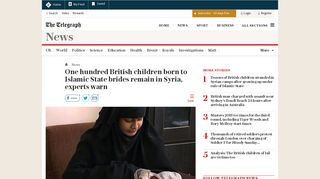 
                            12. One hundred British children born to Islamic State brides remain in ...