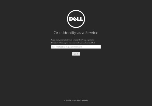 
                            8. One Identity as a Service Log In