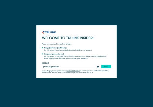 
                            7. One Identity Cloud Access Manager Log In - Tallink